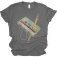 Retro Cassette And Pencil 80s 90s Nostalgia Music Lover Unisex Jersey T-Shirt