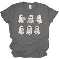 Retro Ghost Reading Books Halloween Bookish Ghost Bookworm Unisex Jersey T-Shirt