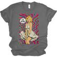 Retro Pop Art Vintage Style Blonde Psychedelic 50s Nostalgia Unisex Jersey T-Shirt
