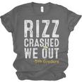 Rizz Crashed We Out 5th Grade Graduation Fifth Graders Unisex Jersey T-Shirt