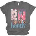 You RN Good Hands Cute Nurse Nursing Student Graduation Unisex Jersey T-Shirt