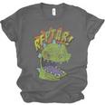Rugrats Reptar Distressed Comic Book Style Cartoon Unisex Jersey T-Shirt