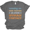 Running On Beer Tasting Social Introvert Humor Vintage Unisex Jersey T-Shirt