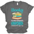 Sarcastic Books Anti Social Introvert Book Conversation Unisex Jersey T-Shirt Sarcastic Books Anti Social Introvert Book Conversation Unisex Jersey T-Shirt