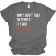 Sarcastic Introvert Attitude Quote Unisex Jersey T-Shirt Sarcastic Introvert Attitude Quote Unisex Jersey T-Shirt