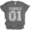 Senior 01 Class Of 2001 Retro College High School Graduation Unisex Jersey T-Shirt