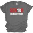 Senior 2018 Valedictorian School Colors Graduation Unisex Jersey T-Shirt