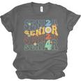 Senior 2024 Groovy Retro Class Of 2024 Graduation Senior 24 Unisex Jersey T-Shirt