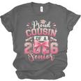 Senior 2026 Class Of 26 Coquette Pink Bow Graduation Cousin Unisex Jersey T-Shirt