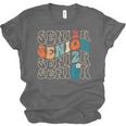 Senior 2026 Class Of 2026 Retro Groovy Graduation Grad Women Unisex Jersey T-Shirt