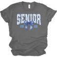 Senior 2026 Class Of 2026 Toile Coquette Bow Graduation 2026 Unisex Jersey T-Shirt