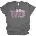 Senior 2026 Coquette Bow Class Of 2026 Graduation Graduate Unisex Jersey T-Shirt