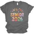 Senior 2026 Groovy Retro Grad Class Of 2026 Graduation Kids Unisex Jersey T-Shirt