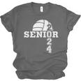 Senior Class Of 2024 Volleyball Seniors School Graduation Unisex Jersey T-Shirt