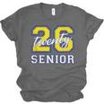 Senior Class 2026 Graduation Yellow Blue Letters Unisex Jersey T-Shirt
