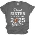 Senior Football Sister Class Of 2025 Graduation Graduate Unisex Jersey T-Shirt