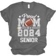 Senior Mom Class Of 2024 Football Proud Mom Graduation Unisex Jersey T-Shirt