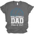 Senior Volleyball Dad Class Of 2025 Graduation Graduate Unisex Jersey T-Shirt