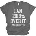 Senioritis Shirt For Seniors Graduation Class Of 2018 Unisex Jersey T-Shirt