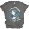 Shark Don’t Like People Antisocial Introvert Unisex Jersey T-Shirt