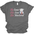 She Came She Saw She Mastered Graduation Unisex Jersey T-Shirt