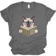 Siamese Cat Reading Book How To Train Your Human Humorous Unisex Jersey T-Shirt