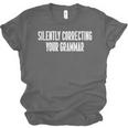 Silently Correcting Your Grammar Introvert Unisex Jersey T-Shirt Silently Correcting Your Grammar Introvert Unisex Jersey T-Shirt