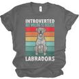 Silver Labrador Retriever Introvert Silver Lab Unisex Jersey T-Shirt