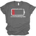 Social Battery Low Introvert Unisex Jersey T-Shirt Social Battery Low Introvert Unisex Jersey T-Shirt
