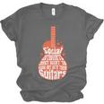 Social Introverts Hang Out With Guitars Musician Guitarist Unisex Jersey T-Shirt