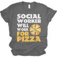 Social Worker Will Work For Pizza Graduation Unisex Jersey T-Shirt