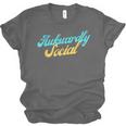 Socially Awkward Introvert Retro Anxious Awkwardly Social Unisex Jersey T-Shirt