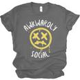 Socially Awkward Introvert Social Anxious Awkwardly Social Unisex Jersey T-Shirt Socially Awkward Introvert Social Anxious Awkwardly Social Unisex Jersey T-Shirt
