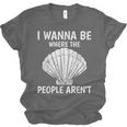 Solitude Introverts I Wanna Be Where The People Aren't Unisex Jersey T-Shirt