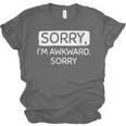 Sorry I'm Awkward Sorry Socially Awkward Introvert Unisex Jersey T-Shirt