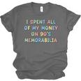 I Spent All My Money On 90's Memorabilia Nostalgia & Retro Unisex Jersey T-Shirt I Spent All My Money On 90's Memorabilia Nostalgia & Retro Unisex Jersey T-Shirt