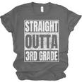 Straight Outta 3rd Grade Graduation Class 2025 Third Grade Unisex Jersey T-Shirt