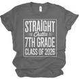 Straight Outta 7th Grade Graduation Class Of 2026 Graduate Unisex Jersey T-Shirt