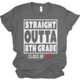 Straight Outta 8th Grade Class Of 2022 Shirt Graduation Unisex Jersey T-Shirt