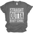 Straight Outta Beauty School Graduation Distressed Unisex Jersey T-Shirt