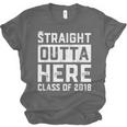 Straight Outta Here Class Of 2018 Senior Graduation Unisex Jersey T-Shirt