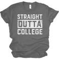 Straight Outta College Graduation Adult Unisex Jersey T-Shirt