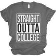Straight Outta College Movie Parody Graduation Unisex Jersey T-Shirt