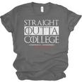 Straight Outta College Shirt Class Of 2018 Graduation Unisex Jersey T-Shirt