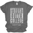 Straight Outta College s Graduation Unisex Jersey T-Shirt