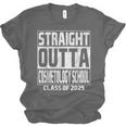 Straight Outta Cosmetology School Class Of 2025 Graduation Unisex Jersey T-Shirt