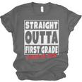 Straight Outta First Grade Class Of 2018 Graduation Unisex Jersey T-Shirt