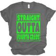 Straight Outta Fourth Grade Graduation Class Unisex Jersey T-Shirt