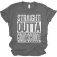 Straight Outta Grad School Shirt Boy Girl Graduation Unisex Jersey T-Shirt