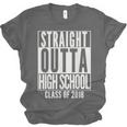 STRAIGHT OUTTA HIGH SCHOOL 2018 Grad Graduation Unisex Jersey T-Shirt